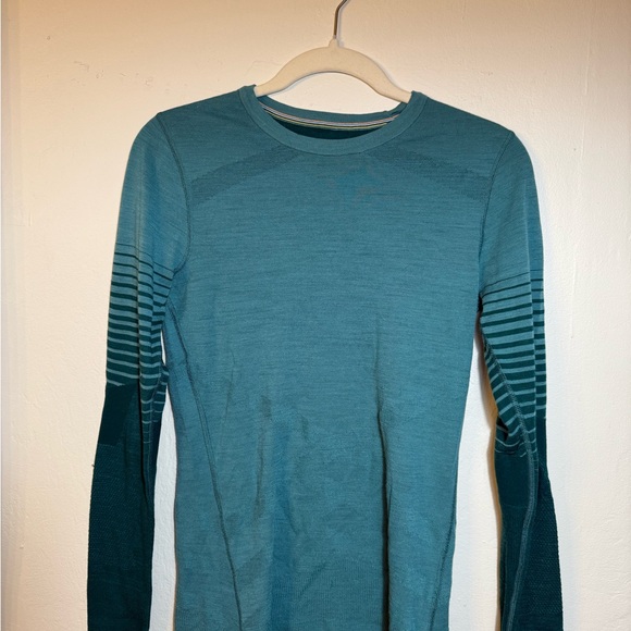 Smartwool Ocean Blue Long Sleeve Tee - Picture 1 of 3